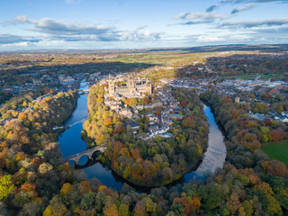 Aerial view of Durham