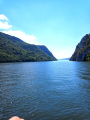 lake and mountains