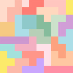 Cute pixel retro background. Pastel colors. construction millennium vintage retro game pixel color colorful