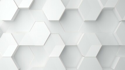 Obraz na płótnie Canvas abstract 3d white hexagon background
