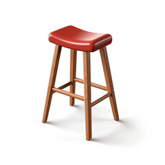 Bar stool brickred