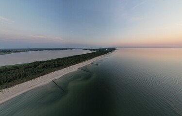 Sunset at the Baltic Sea in Poland