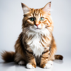 Obraz premium british cat isolated on white 