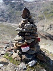 Austrian Alps in summer - panorama, waterfalls