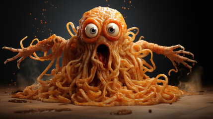 Flying spaghetti monster - obrazy, fototapety, plakaty