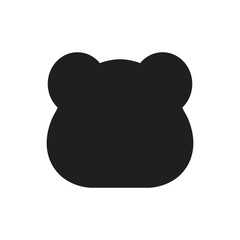 Polar bear line icon vector symbol sign