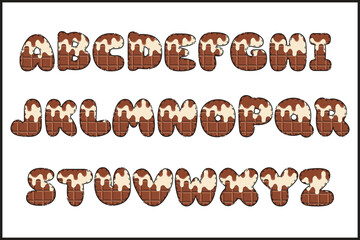 Handcrafted Melted letters color creative art typographic design