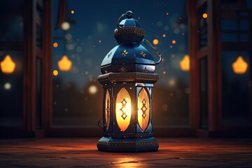 Ramadan Kareem holiday, AI generated - obrazy, fototapety, plakaty