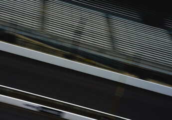 Panning shot of a race track for a racing background 