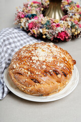 A loaf of festive bread.