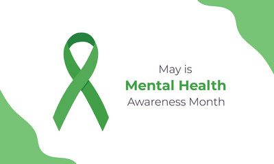Mental Health Awareness Month. Vector illustration