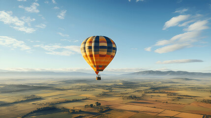 hot air balloon in the sky