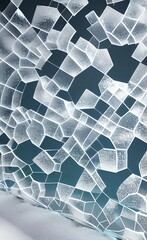 Broken Glass Shards - Beautiful Texture, Graphic Element - AI generative art
