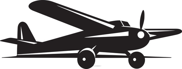 Shadowed Flightpaths Black Aircraft IllustrationJetset in Noir Blackened Aircraft Sketches