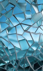 Broken Glass Shards - Beautiful Texture, Graphic Element - AI generative art