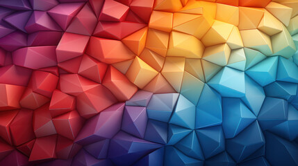 Obraz premium Spectrum Lattice: Colorful Gradient Grid. Generative AI