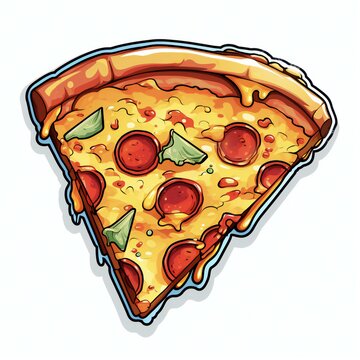 recommend clip art: the sticker is a slice of pizza