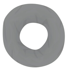 Grey  neck  scarf. vector illustration