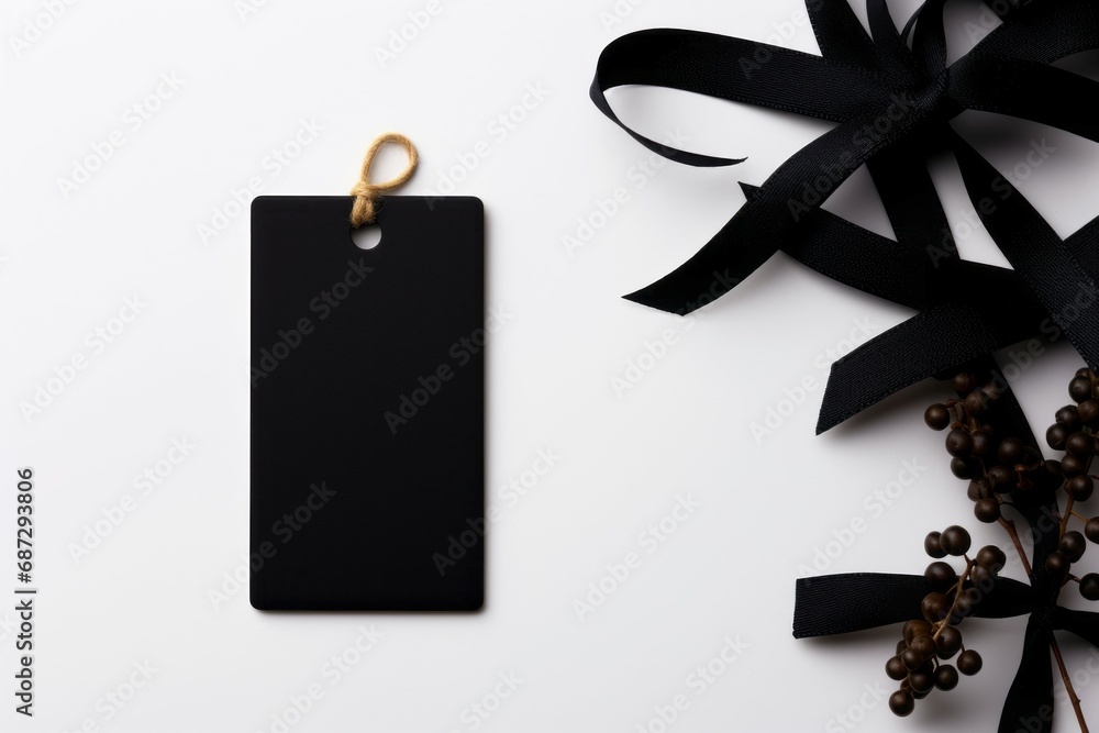 Aufkleber label with space for inscription. black friday concept. background with selective focus and copy spa