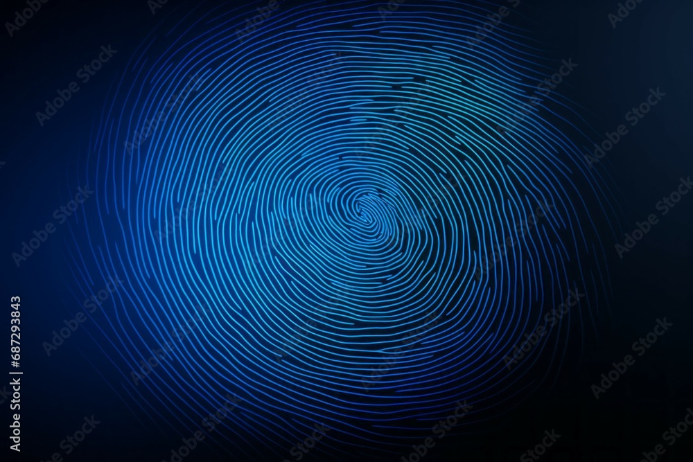 Poster fingerprint close up. background with selective focus and copy space