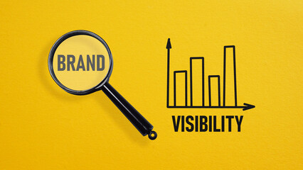 Brand Visibility. Frequency at which showing see your brand in search results Internet Browsing And Online Research - obrazy, fototapety, plakaty
