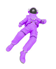 astronaut in float back pose