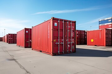 Fototapeta premium Modern System transportation and logistic import export , generative AI