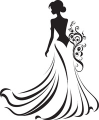 Bride with Veil Vector Illustration Bride with Long Hair Vector IllustrationBride with Long Hair Vector Illustration Bride with Short Hair Vector Illustration