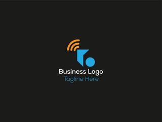 signal letter business logo design