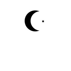 Obraz premium night glyph icon