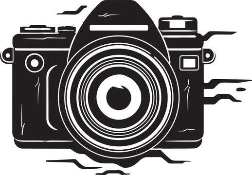 Classic Photography Snap A Symbol of Creativity and InnovationOld fashioned Camera Silhouette Art with Vintage Charm