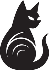 Mysterious Cat Shadow on the ProwlElegant Kitty Silhouette in MoonlightElegant Kitty Silhouette in MoonlightWhimsical Cat Shape in Vector Art