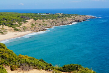Fototapeta na wymiar view of the coast of Tarifa