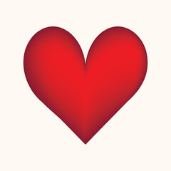 Colorful gradient hand drawn heart. Design elements for Valentine's day, wedding, birthday. Love vector illustration for posters, card, postcard. Decorative isolated image