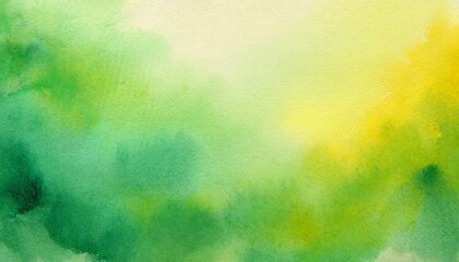 abstract watercolor background with green and yellow gradient