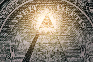 Close up of a one dollar bill