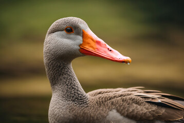 close up of a goose
