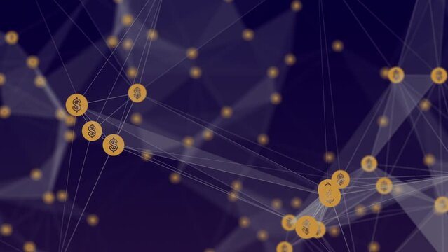 Concept of connectivity with Doller icon
