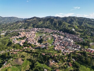 Fototapeta premium Panorámica de El Peñol Antioquia