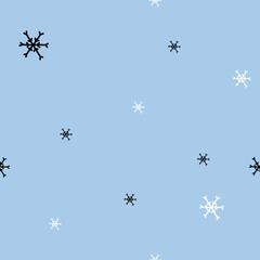 background with snowflakes seamless pattern