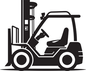 Fototapeta na wymiar Forklifts in Construction An Overview Forklift Attachments for Handling DrumsForklift Attachments for Handling Drums The Art of Forklift Load Balancing