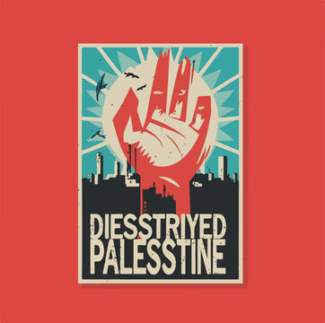 save palestine poster ai generated