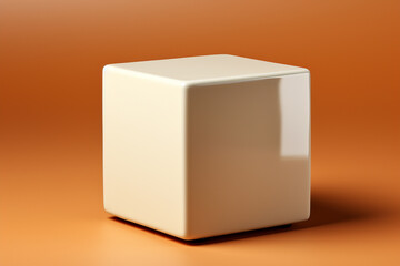 Fototapeta premium 3D cubes made of ceramic material in Capri color - shade of blue, fashionable color palette