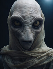 An scary alien breed that is very agressive.  He looks sad.