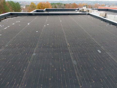Stock Commercial Roof Photos - Drone