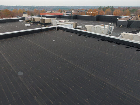 Stock Commercial Roof Photos - Drone