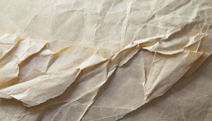 soft brown crumpled winkle detail background paper texture - obrazy, fototapety, plakaty
