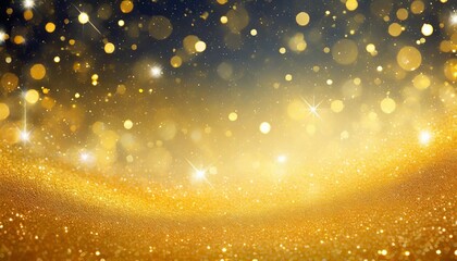 Fototapeta na wymiar gold glitzernder hintergrund fur banner und als grundlage fur text und produkte zum thema weihnachten feiern oder geburtstag romantischer sternenhimmel illustration