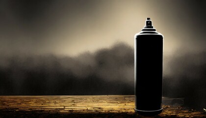 illustration black graffiti tag lettering aerosol can spray paint