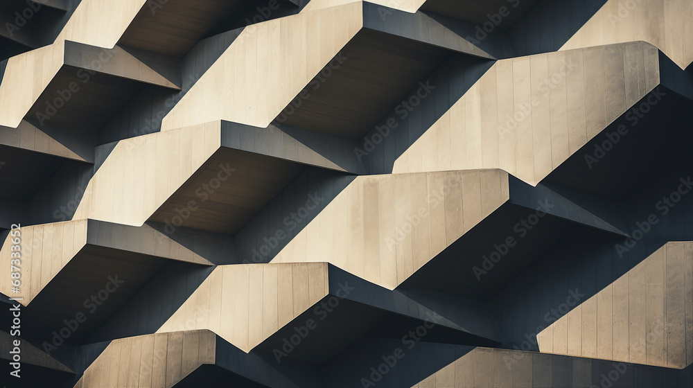 Poster abstract shapes and textures in urban architecture background